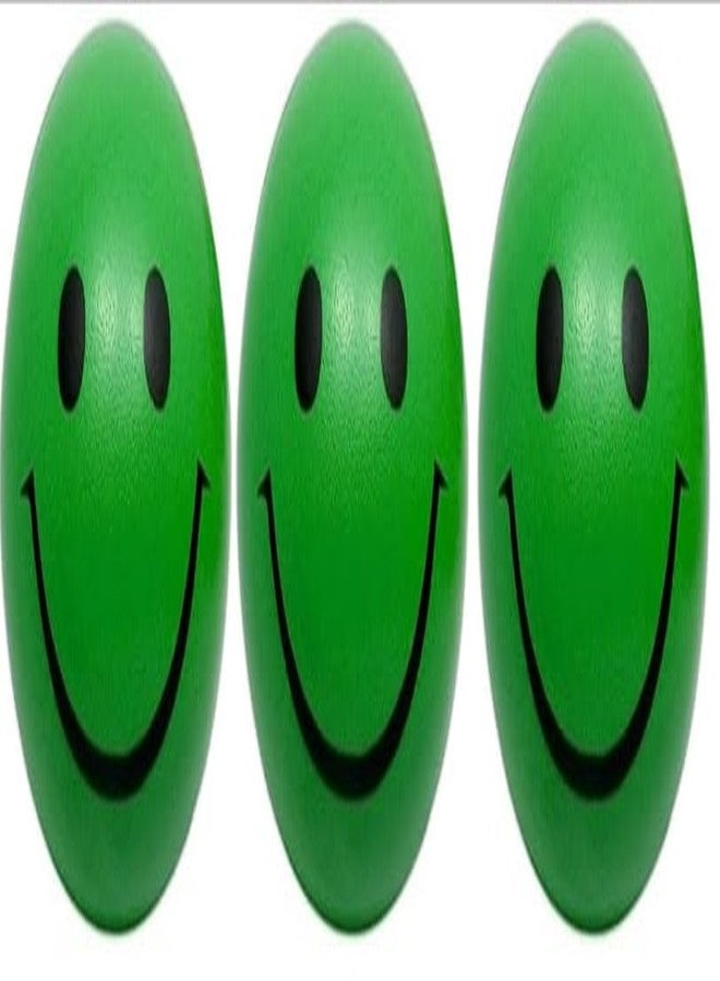 R.S Green Smile Funny Face Stress Balls, Mini Foam Balls, Happy Smile Stress Balls for School Carnival Reward, Party Bag Gift Fillers (Pack of 12 PCS) - Image 1